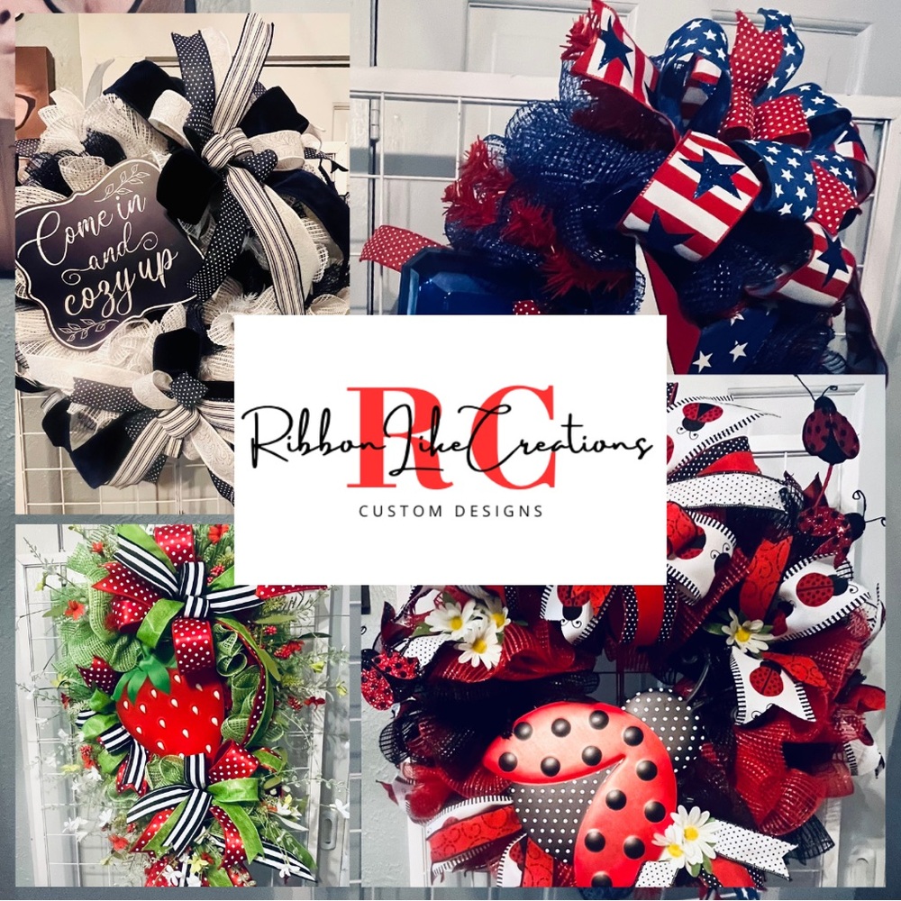 Patriotic and Floral Wreath Set